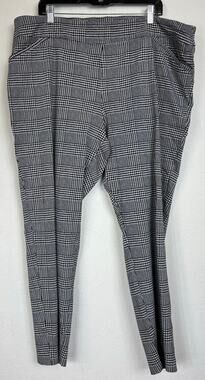 George Black & White Cropped Pants Women's 26/28W